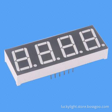 4-digit 7-segment LED Display with High-luminous Intensity Output, Ultra Low-power Consumption